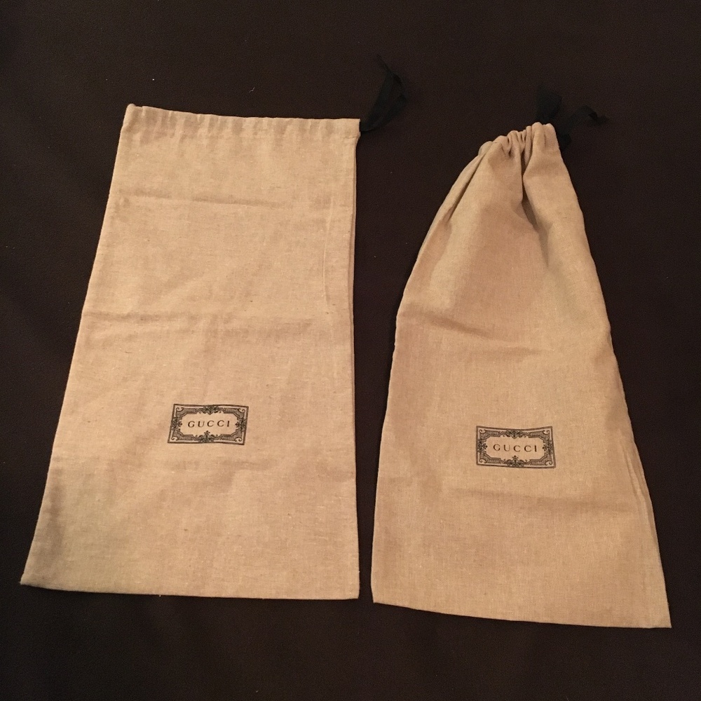 Gucci dust bags bundle of 2